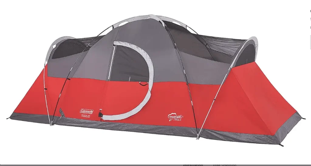 8 Person Dome Tent with Hinged Door