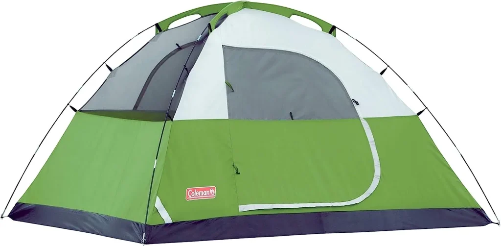 The Sundome 6 Person Tent features large windows and mesh panels on the roof, promoting excellent airflow throughout the tent